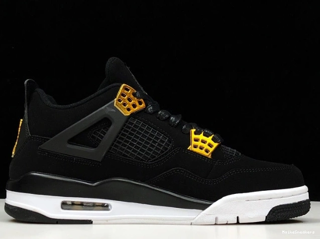 MaikeSneakers 308497-032 Air 4 Royalty Jordan Metallic Gold-White Black 0728